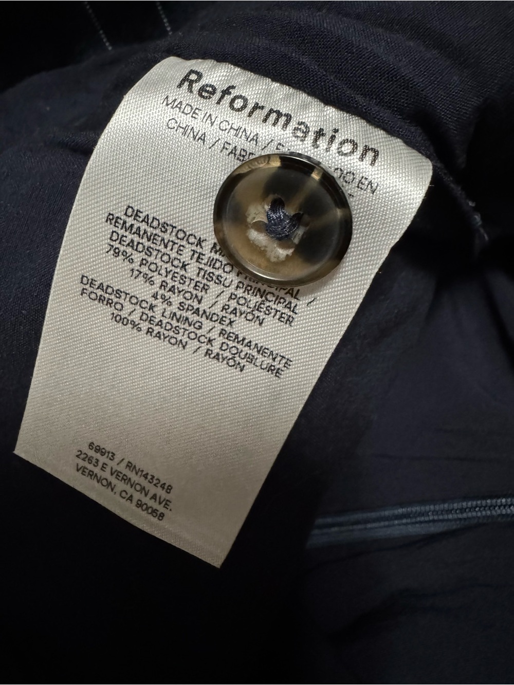 Reformation Navy Top and Tote! - Picture 10 of 10